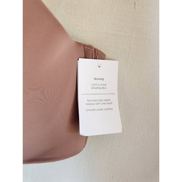 New Auden Women's Pink Nursing Lightly Line Wireless Bra Adjustable Size 38DDD - Picture 6 of 6